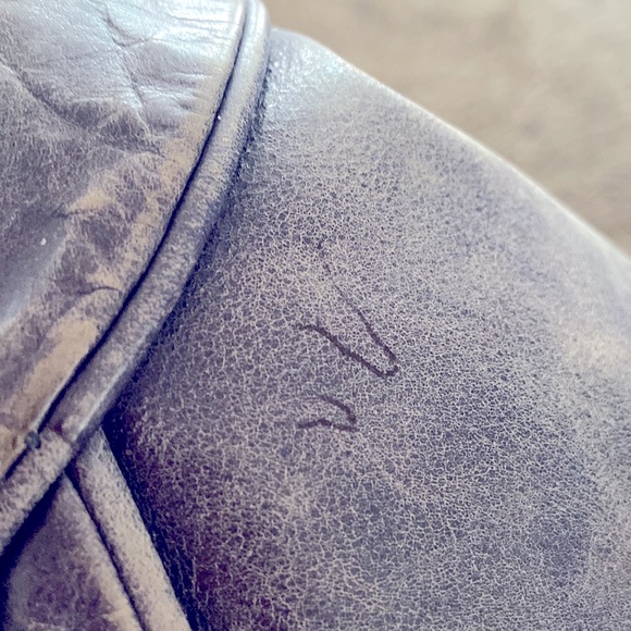 Vintage shoulder bag. Color is blue/gray and looks faded jeans.  Very 😎 - Picture 6 of 6